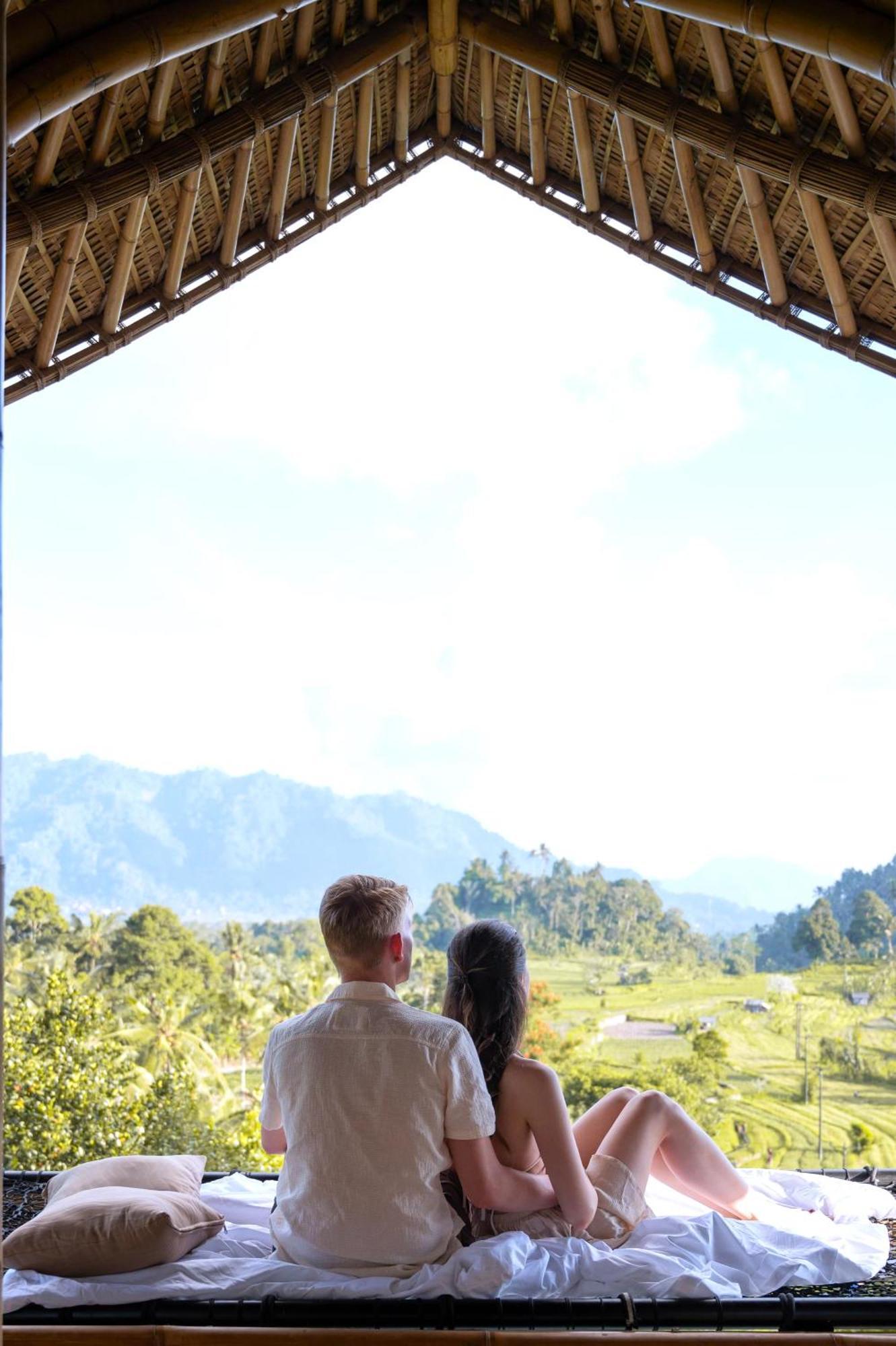 Villa Danaswari Bali Bamboo House Selat Esterno foto
