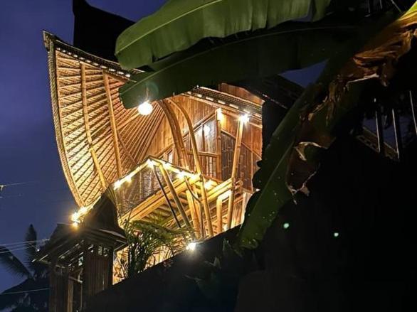 Villa Danaswari Bali Bamboo House Selat Esterno foto