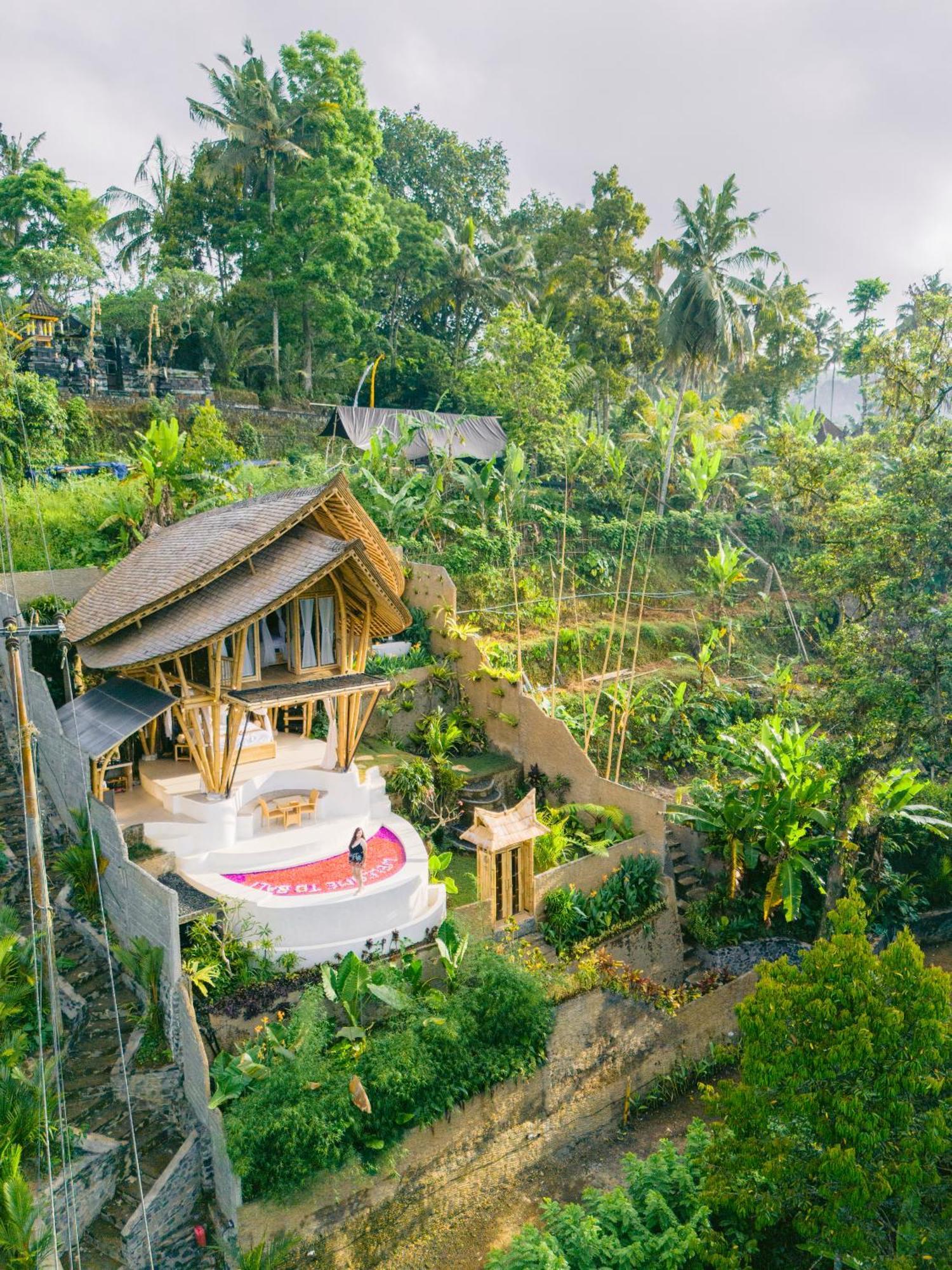 Villa Danaswari Bali Bamboo House Selat Esterno foto