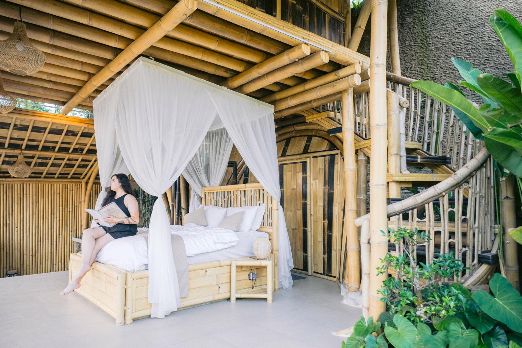 Villa Danaswari Bali Bamboo House Selat Esterno foto