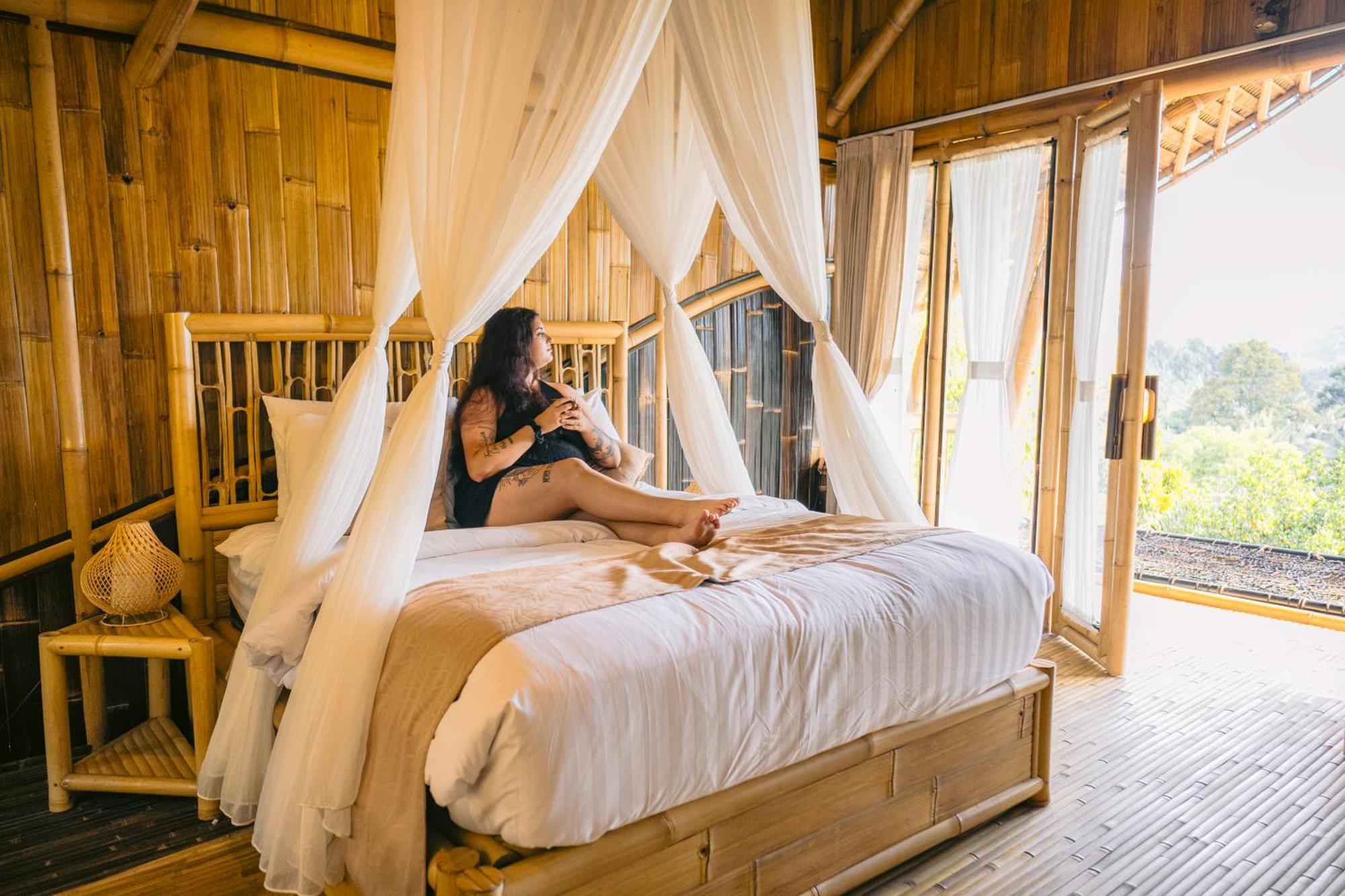 Villa Danaswari Bali Bamboo House Selat Esterno foto